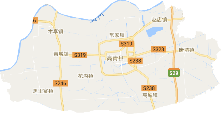 高青县电子地图