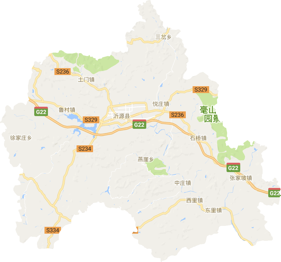 沂源县电子地图