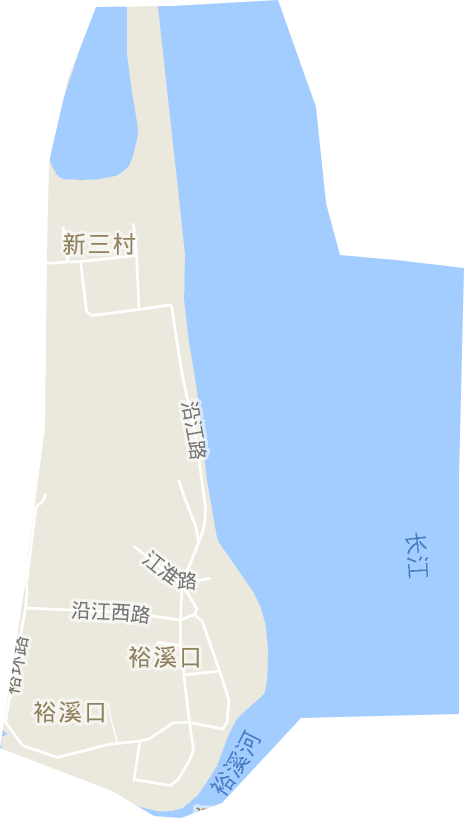 裕溪口街道电子地图