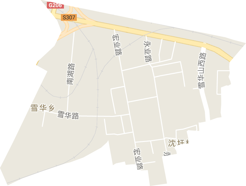 宏业村街道电子地图