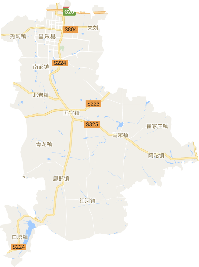 昌乐县电子地图
