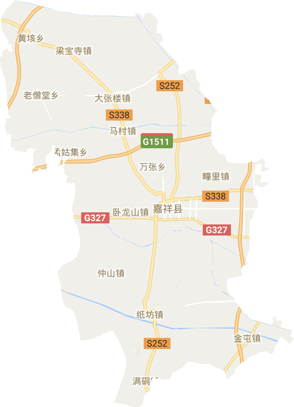嘉祥县电子地图