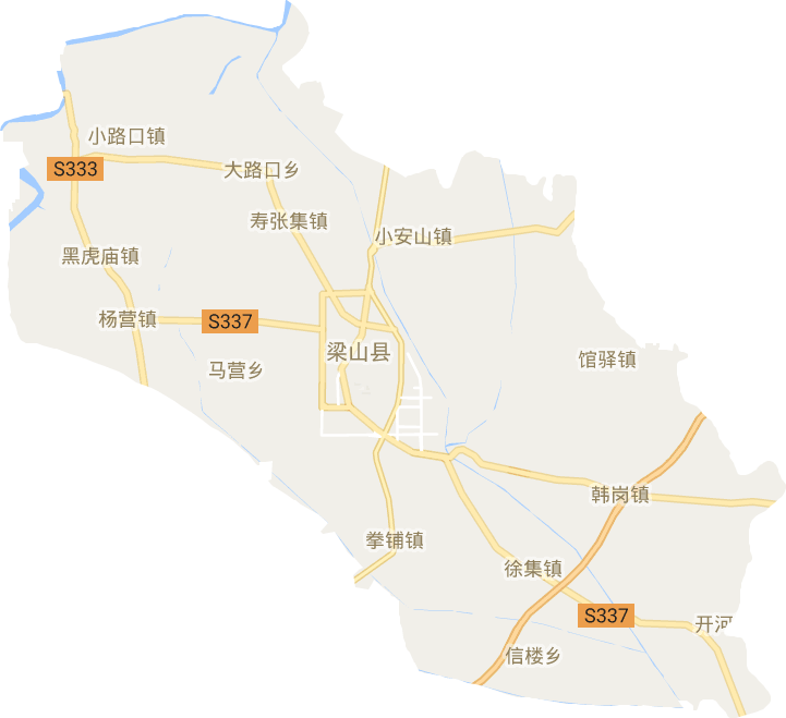 梁山县电子地图