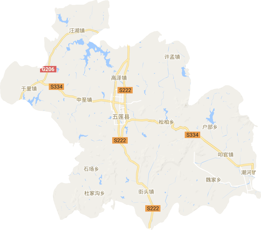 五莲县电子地图