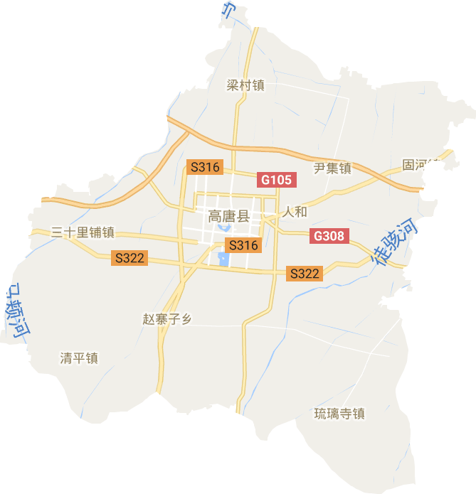 高唐县电子地图