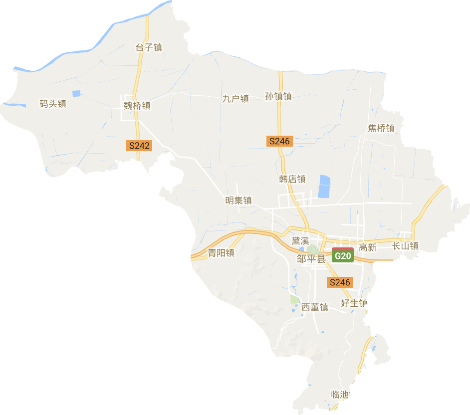 邹平县电子地图