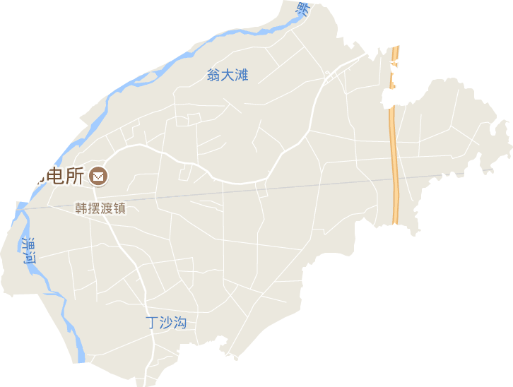 韩摆渡镇电子地图