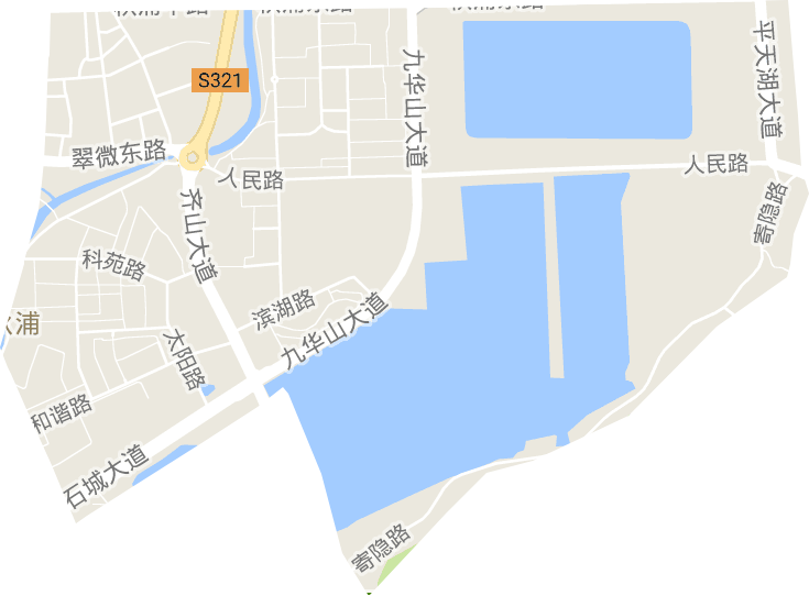 秋浦街道电子地图