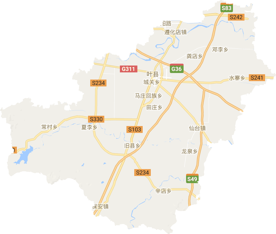 叶县电子地图