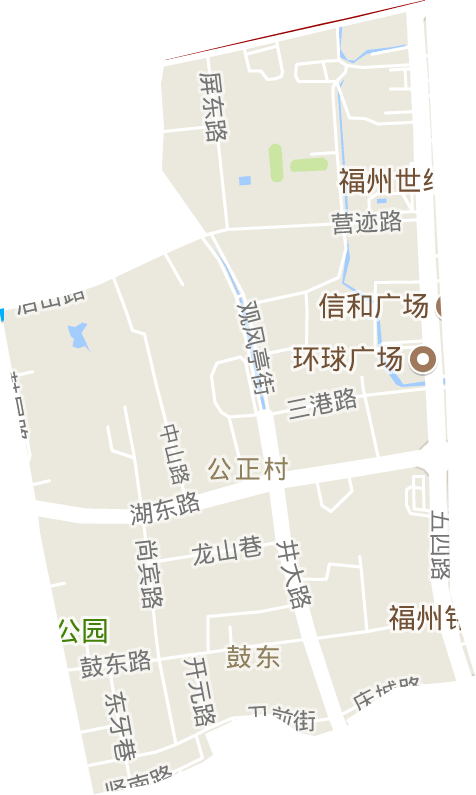 鼓东街道电子地图