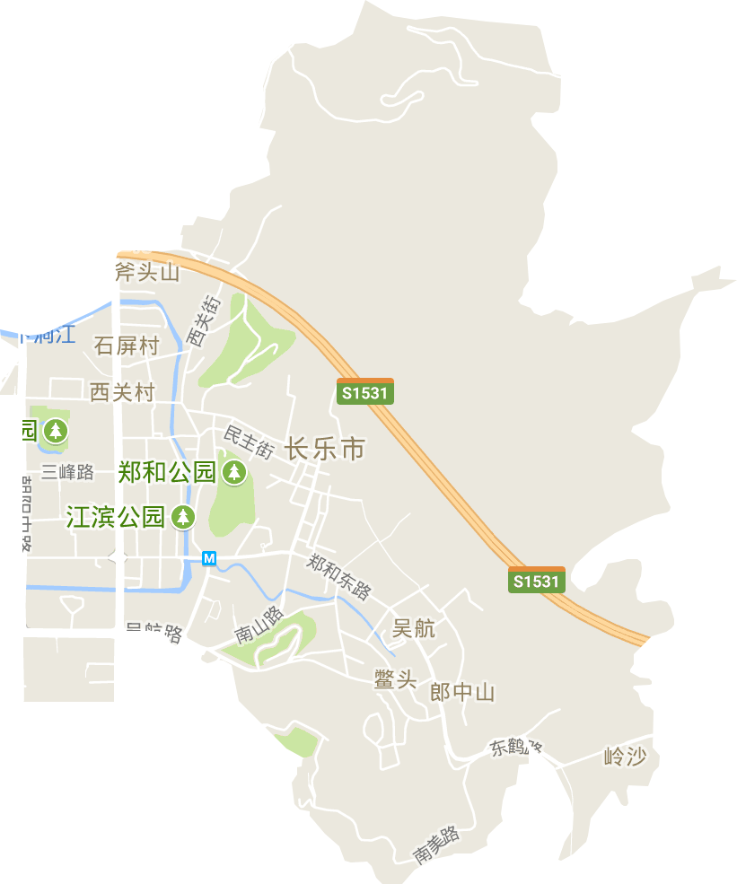 吴航街道电子地图
