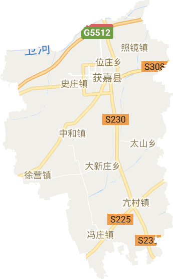 获嘉县电子地图