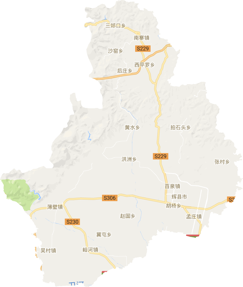 辉县市电子地图