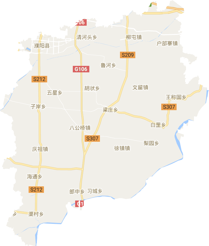 濮阳县电子地图