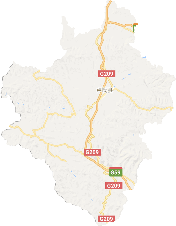 卢氏县电子地图