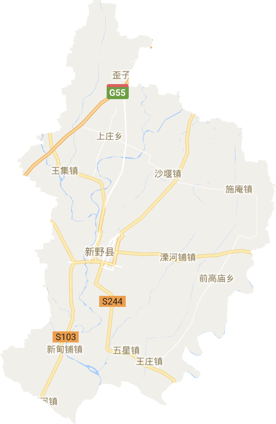 新野县电子地图