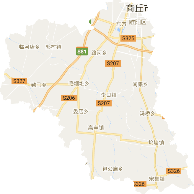 河南省商丘市睢阳区电子地图高清版大图