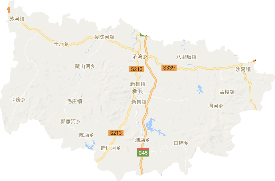 新县电子地图