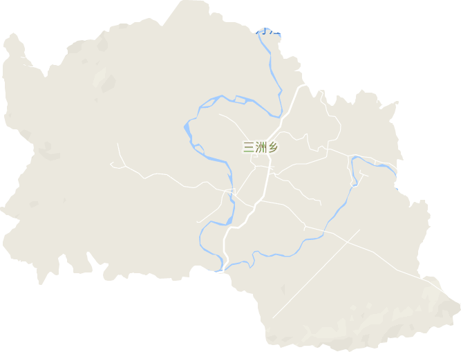 三洲镇电子地图