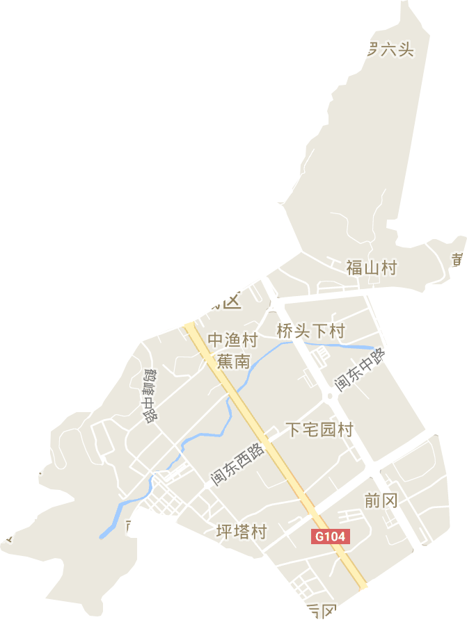 蕉南街道电子地图