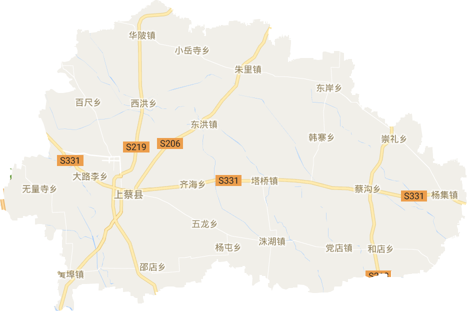 上蔡县电子地图