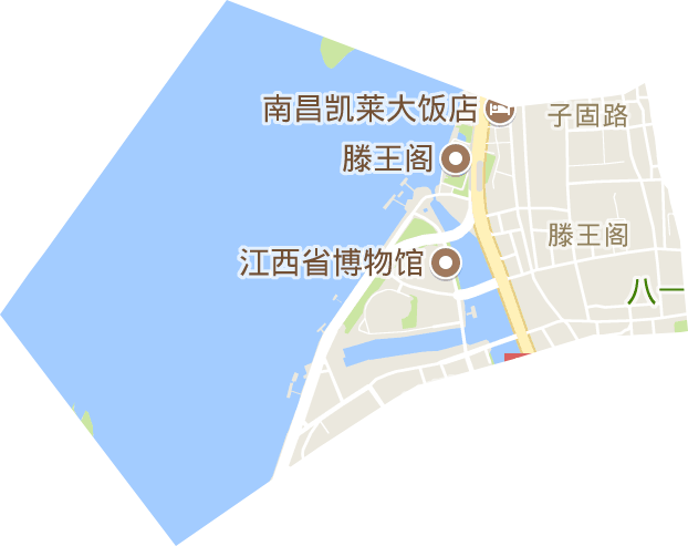 滕王阁街道电子地图