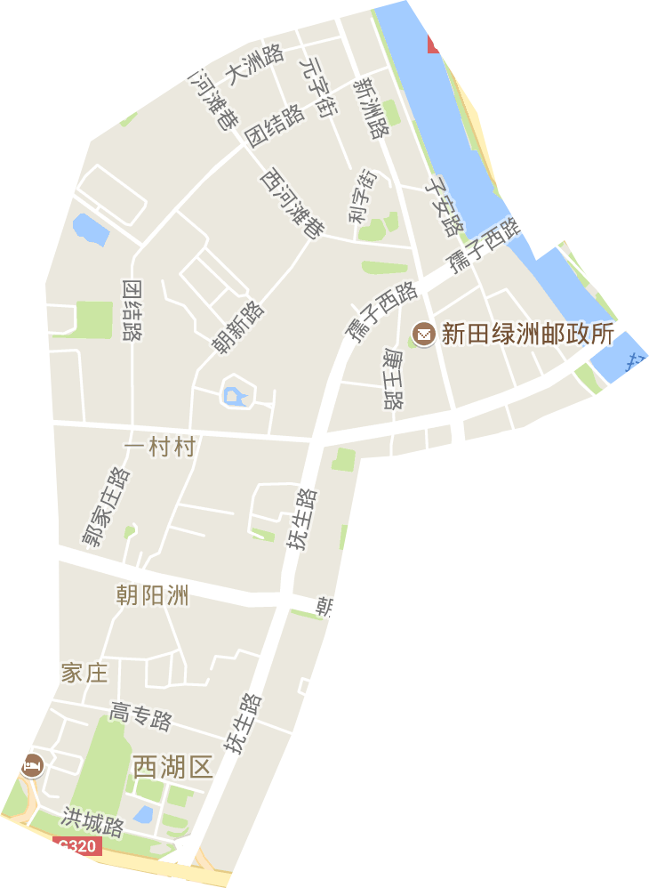 朝阳洲街道电子地图