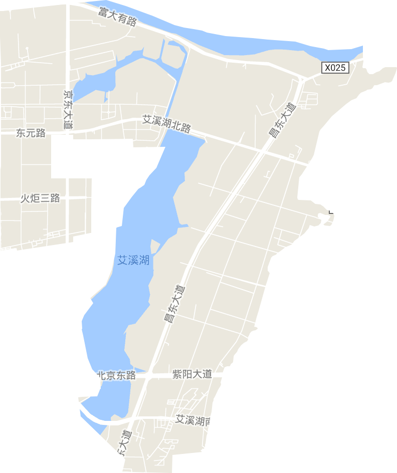 艾溪湖管理处（南昌高新开发区）电子地图
