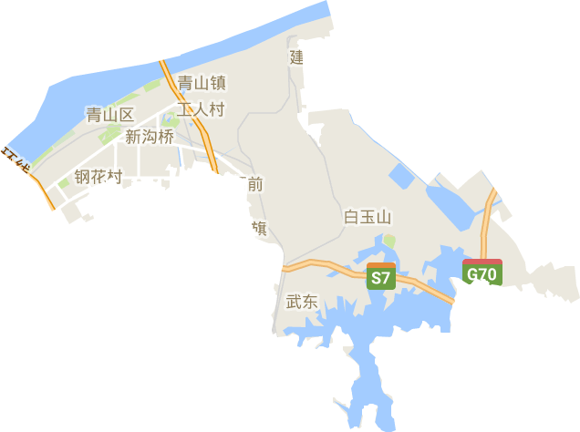 青山区电子地图