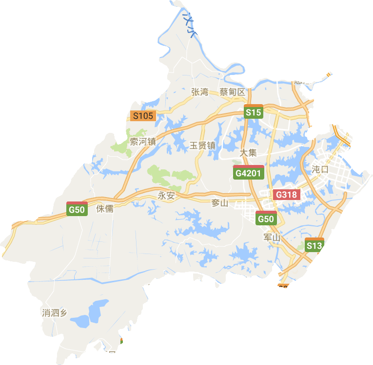 蔡甸区电子地图