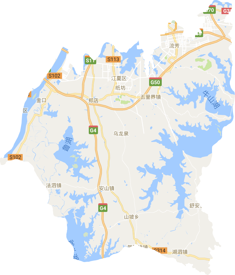 江夏区电子地图