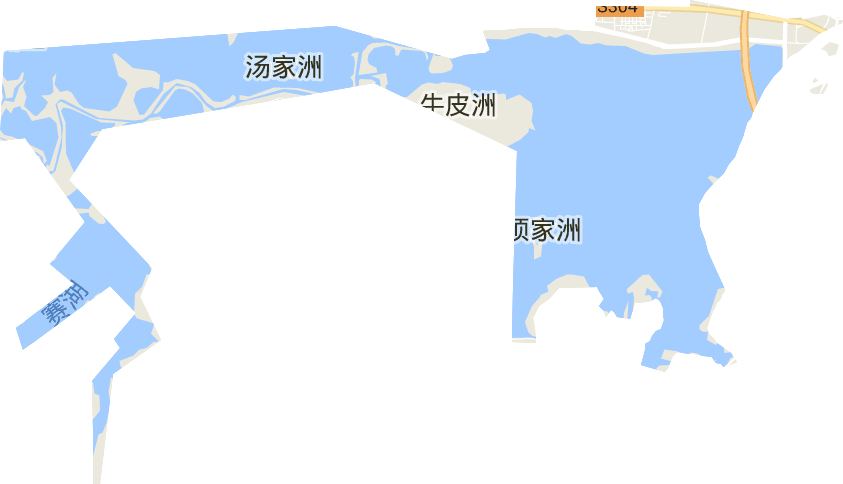赛城湖水产场电子地图