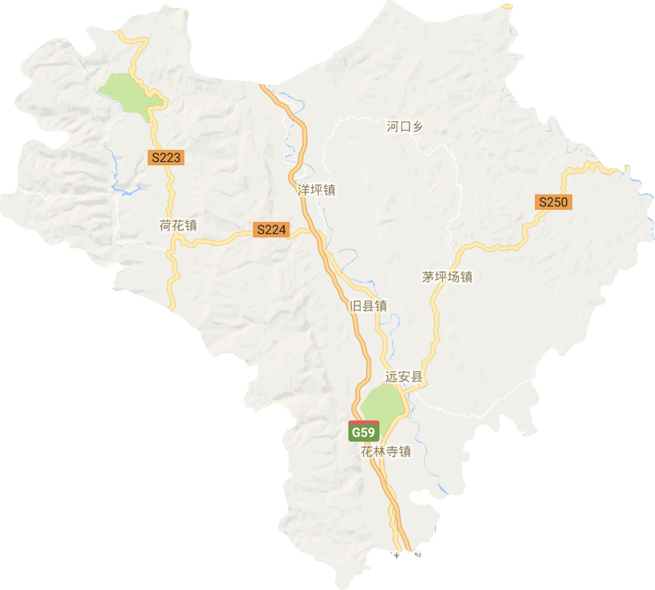 远安县电子地图
