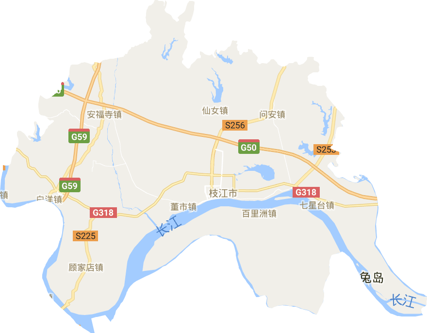 枝江市电子地图