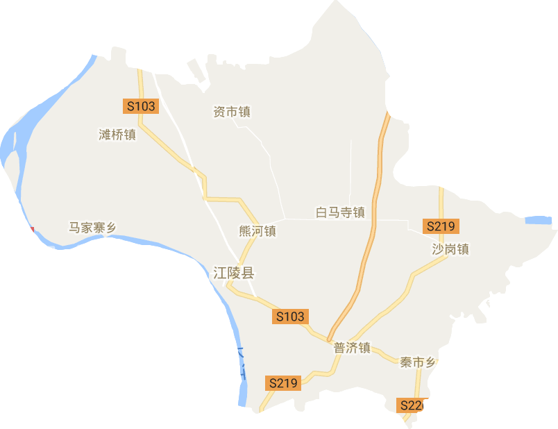 江陵县电子地图