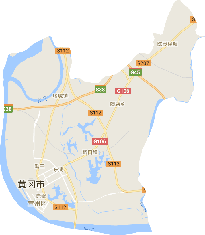 黄州区电子地图