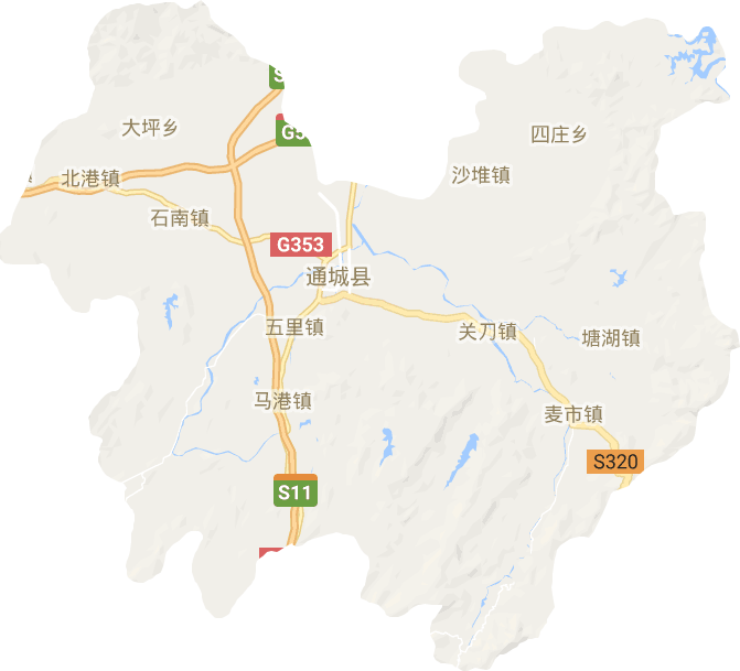 通城县电子地图