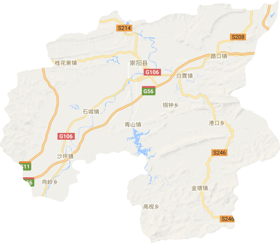 崇阳县电子地图