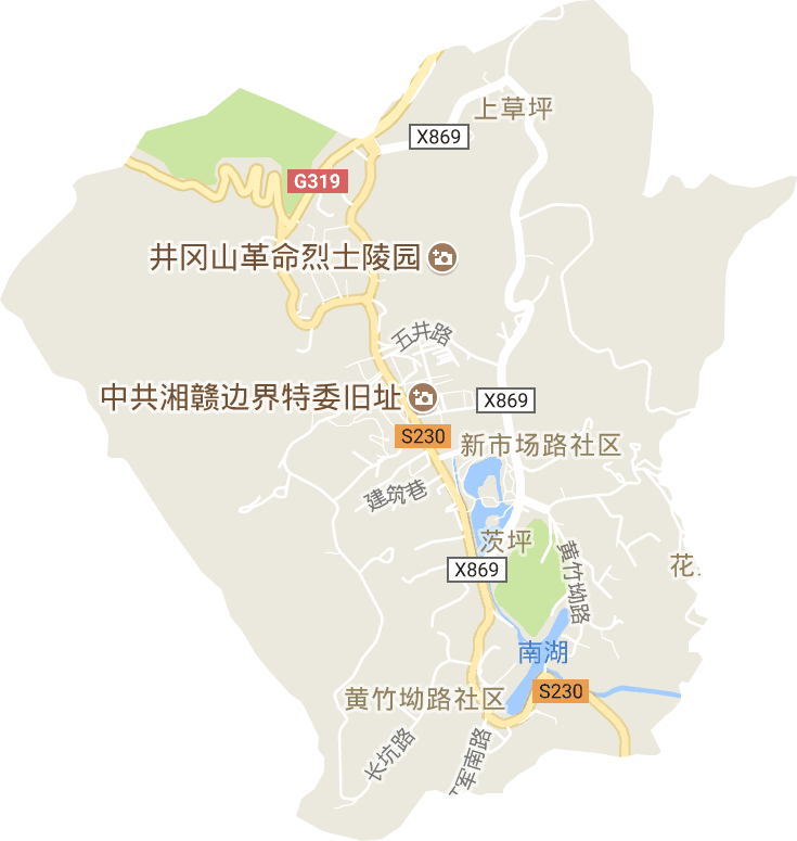 茨坪镇电子地图
