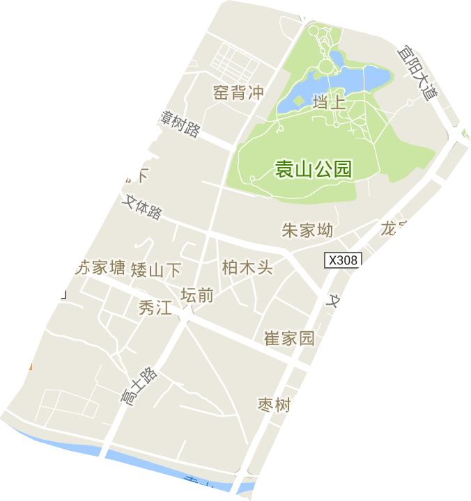 秀江街道电子地图