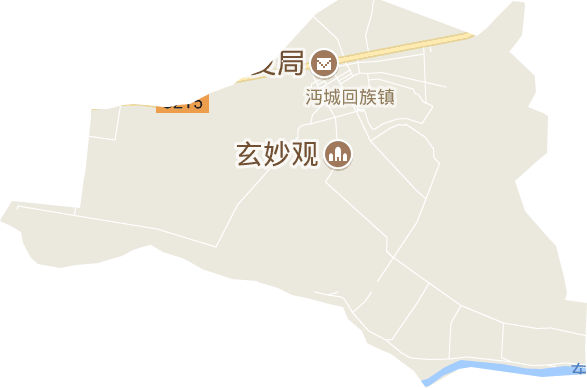 沔城回族镇电子地图