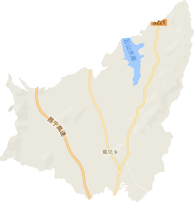蕉坑乡电子地图