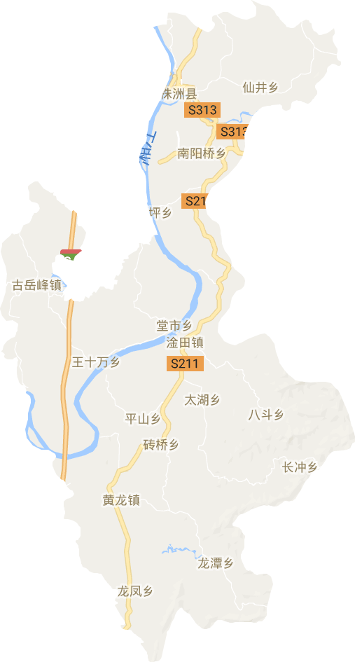 株洲县电子地图