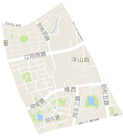 浮山新区街道电子地图