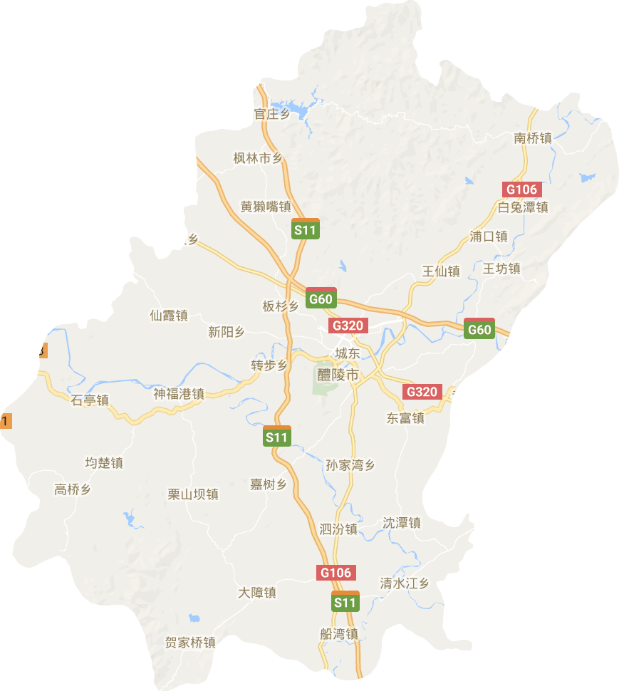 醴陵市电子地图