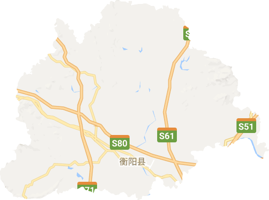 衡阳县电子地图