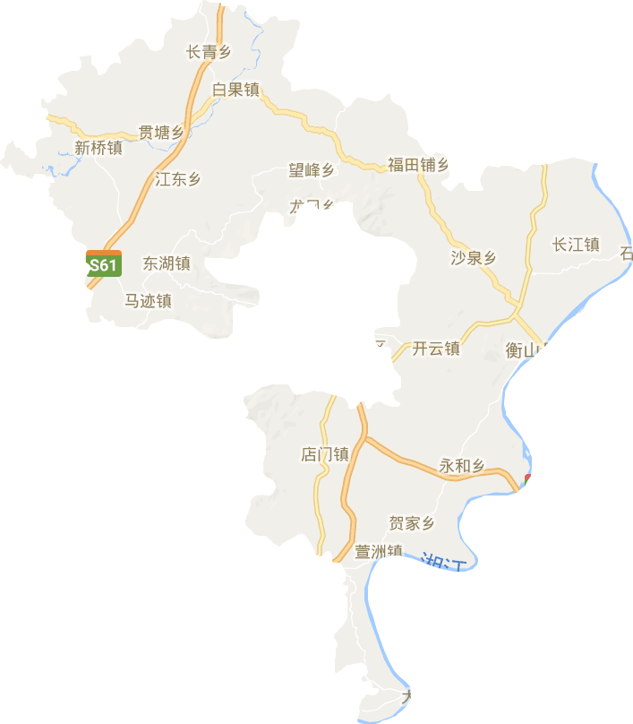 衡山县电子地图