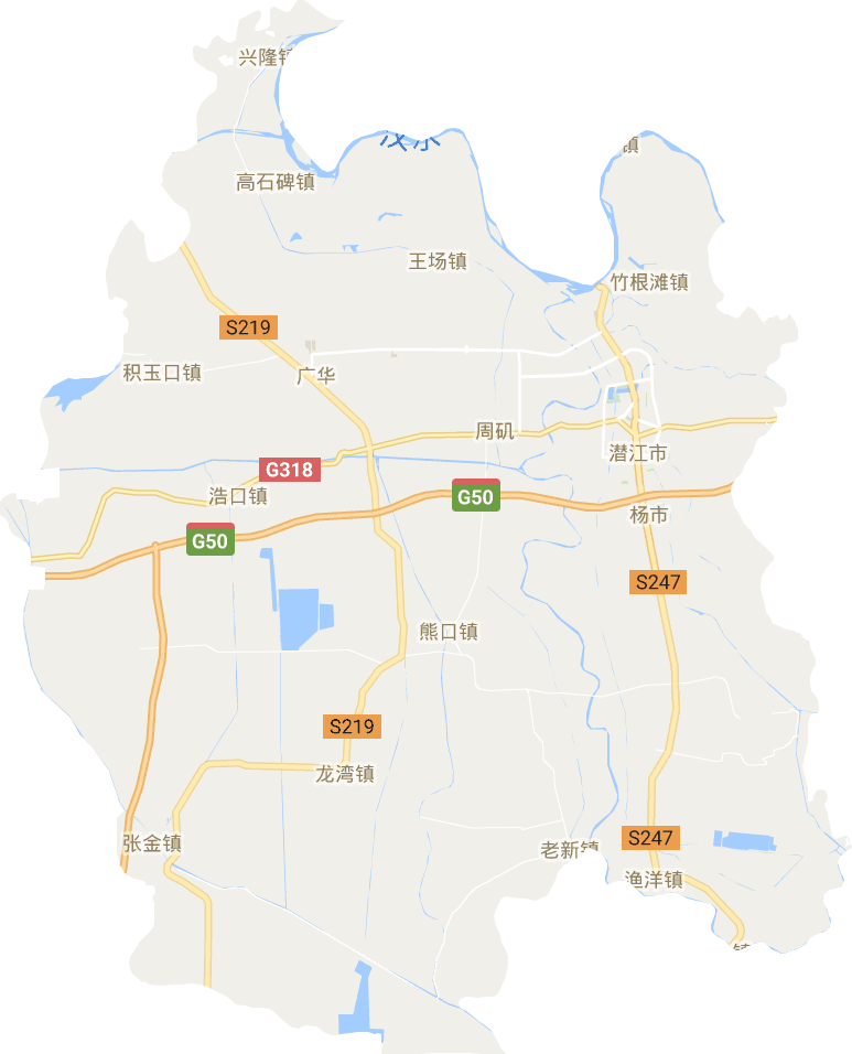 潜江市电子地图