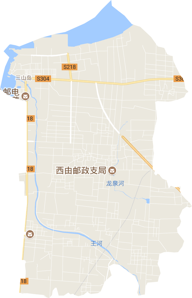 三山岛街道电子地图