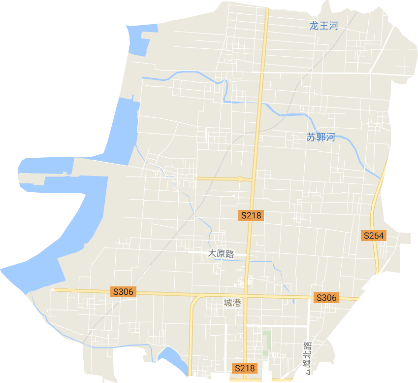 城港路街道电子地图